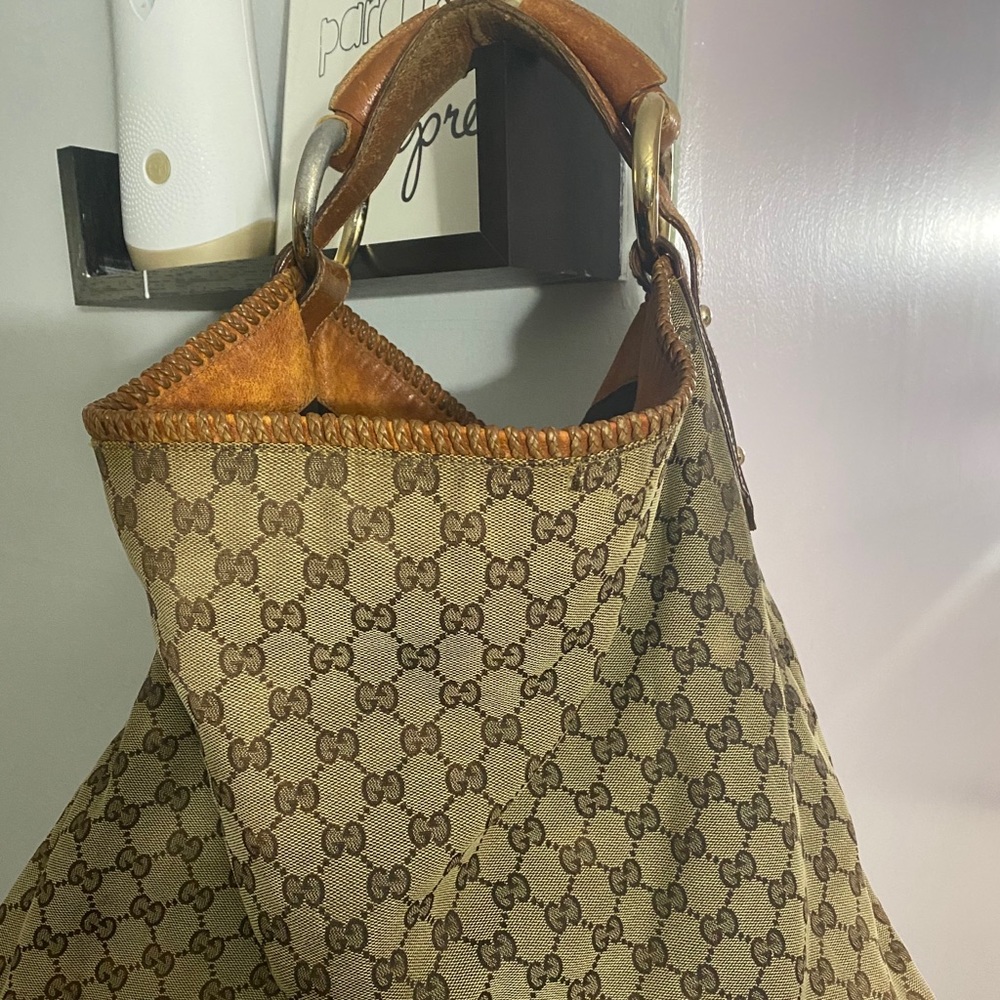 Gucci Brown Monogram Tote Bag